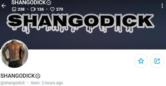 [OnlyFans] SHANGODICK @shangodick | 27 October 2026 | $5 | 18GB